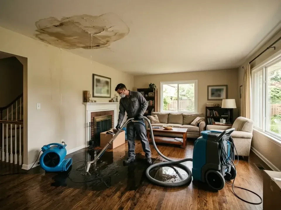 attic-pipe-burst-ceiling-drip-008 — frequently asked questions, Water Damage Restoration & Carpet Care in Justice, IL